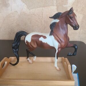 Vtg Breyer 479 Retired National Show Horse Rejoice Bay Pinto Tobiano Traditional